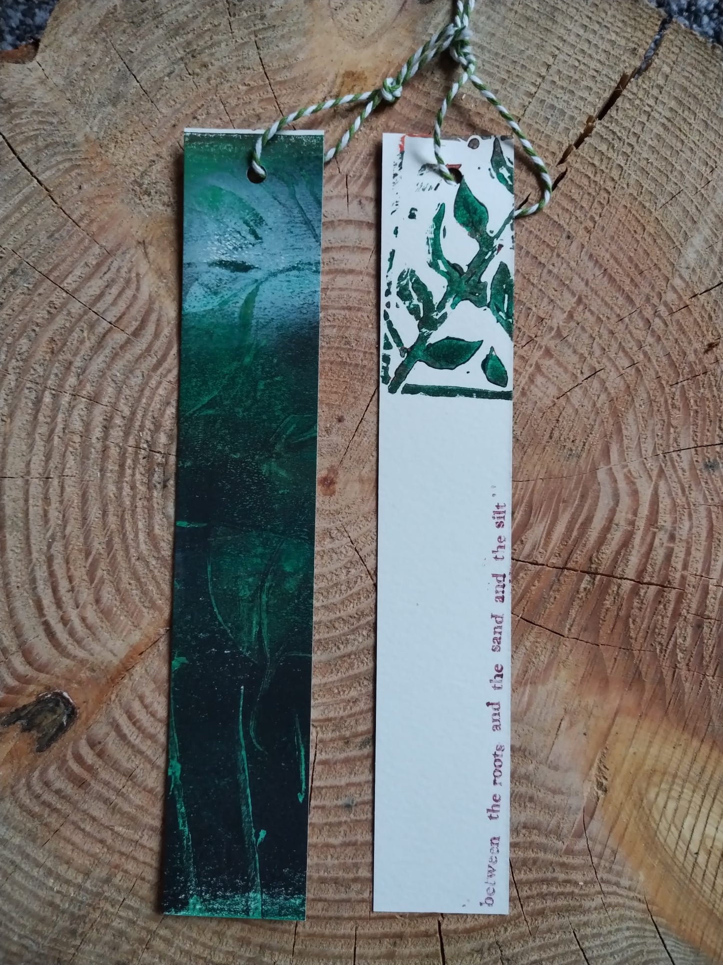 Meet Me At the Surface bookmark in blue from local artist @analogish in Manchester.