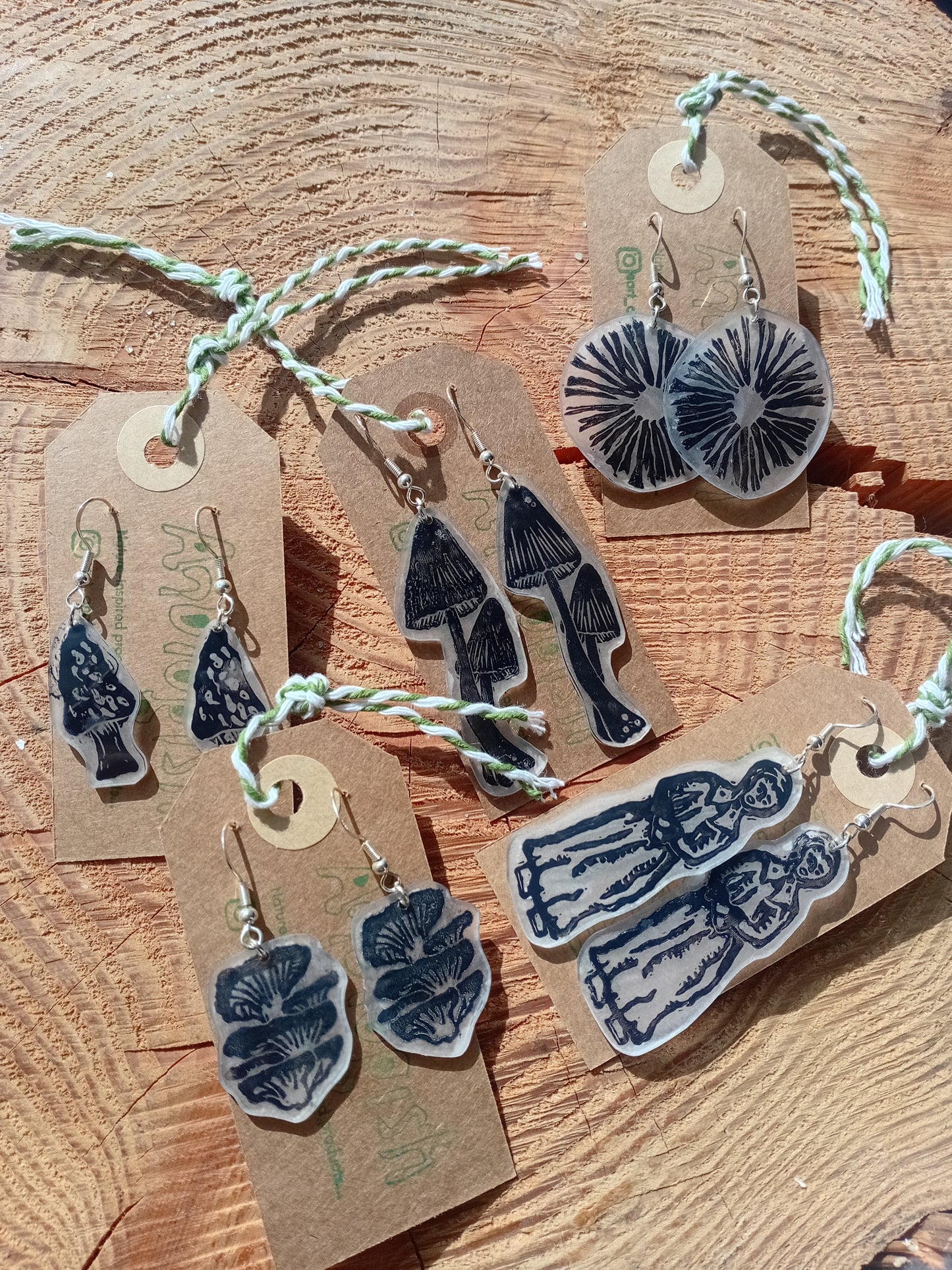 @Analogish Fungi Sterling Silver Earrings