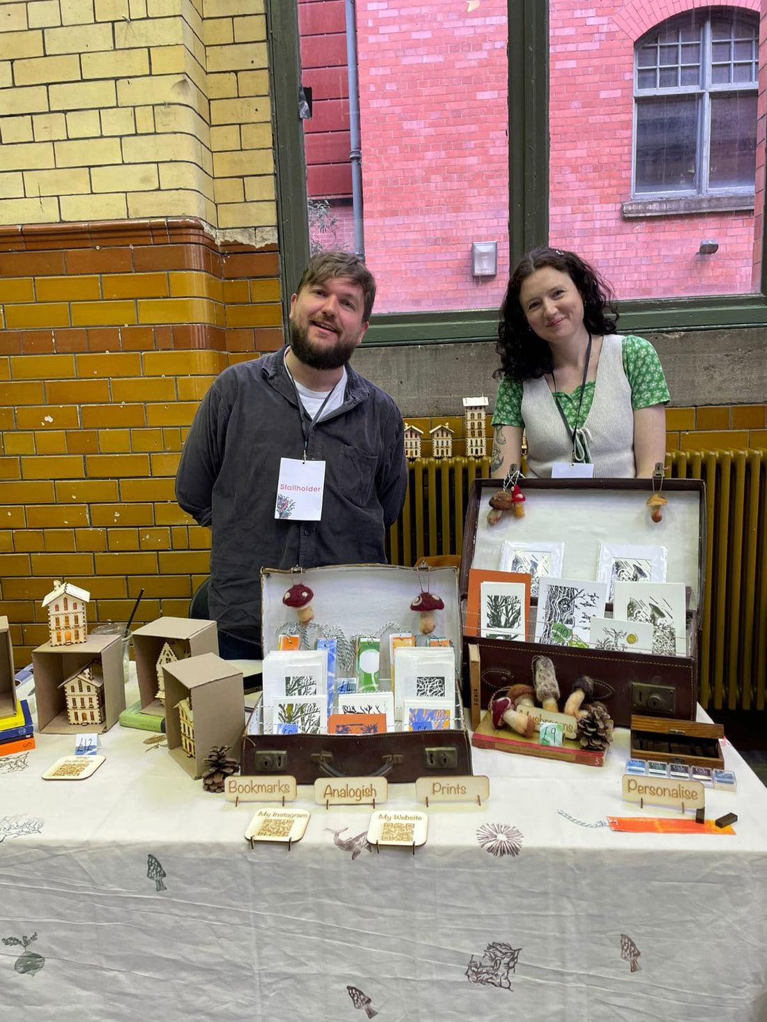 Sophie and David (Analogish and Tiny Buildings) at the People's History Museum