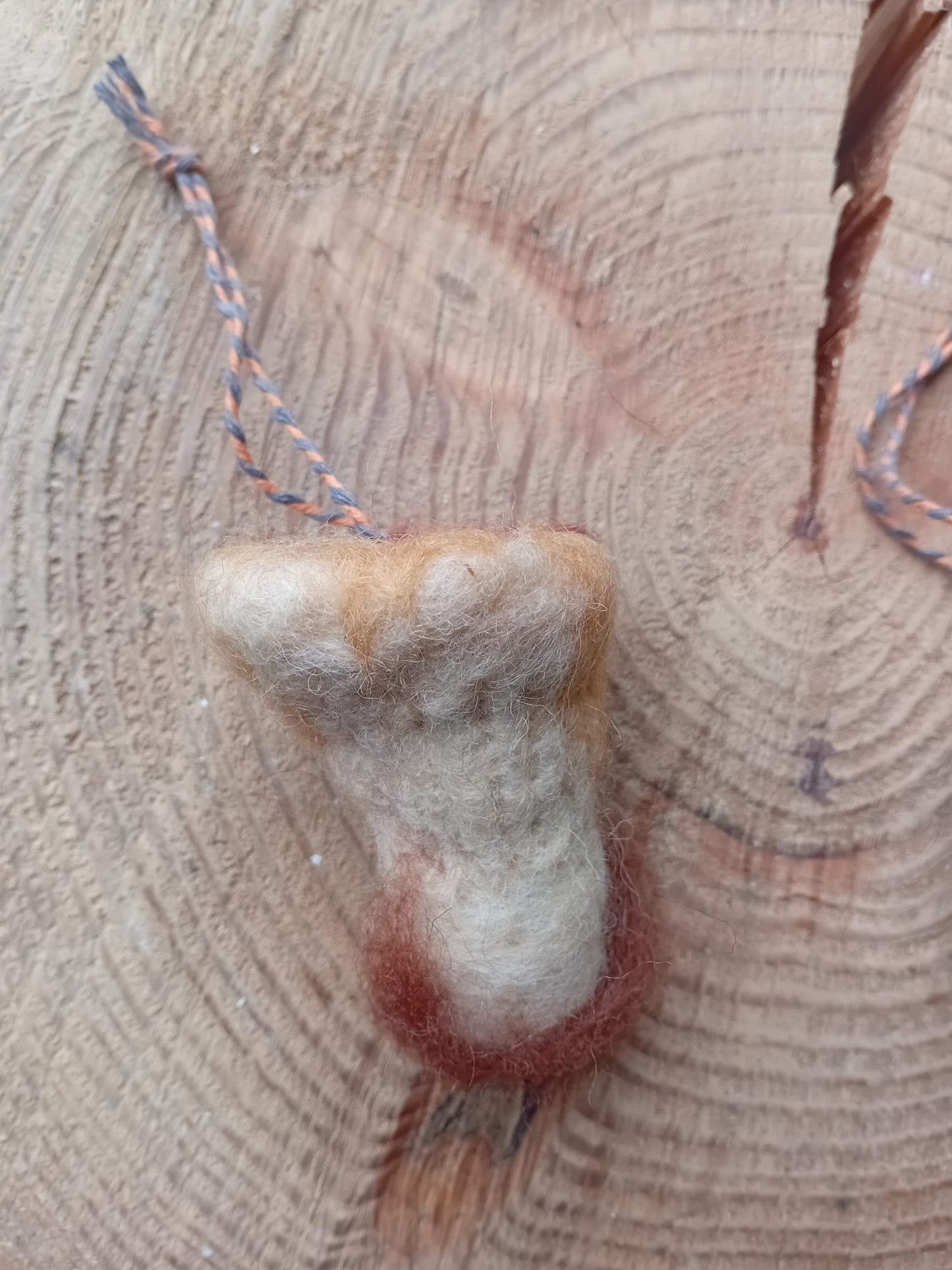 Hand felted oyster mushroom