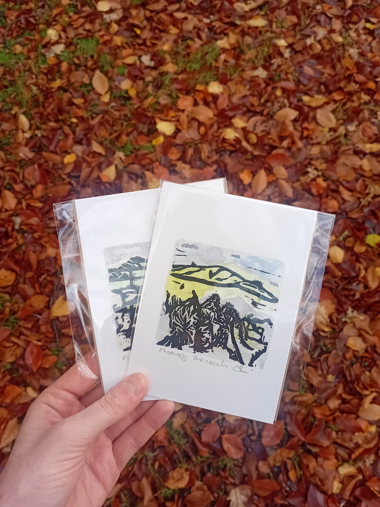 @Analogish Through the Cracks Watercolour