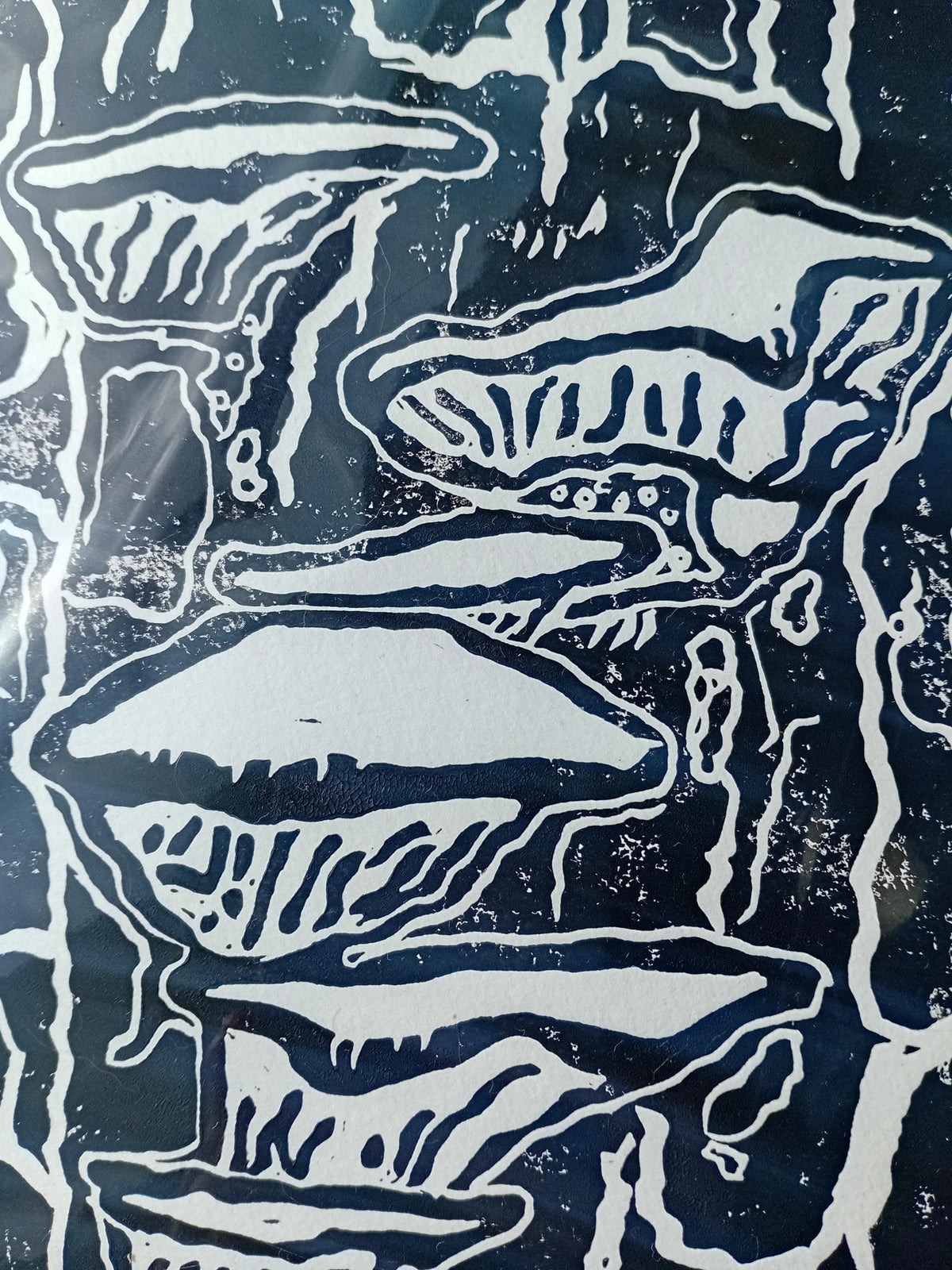 Chicken of the Woods A4 Original Lino Print