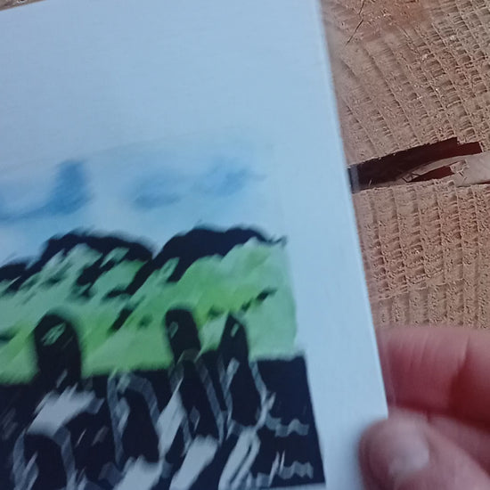 Video depicting four printed artworks of the Avebury Stones. 