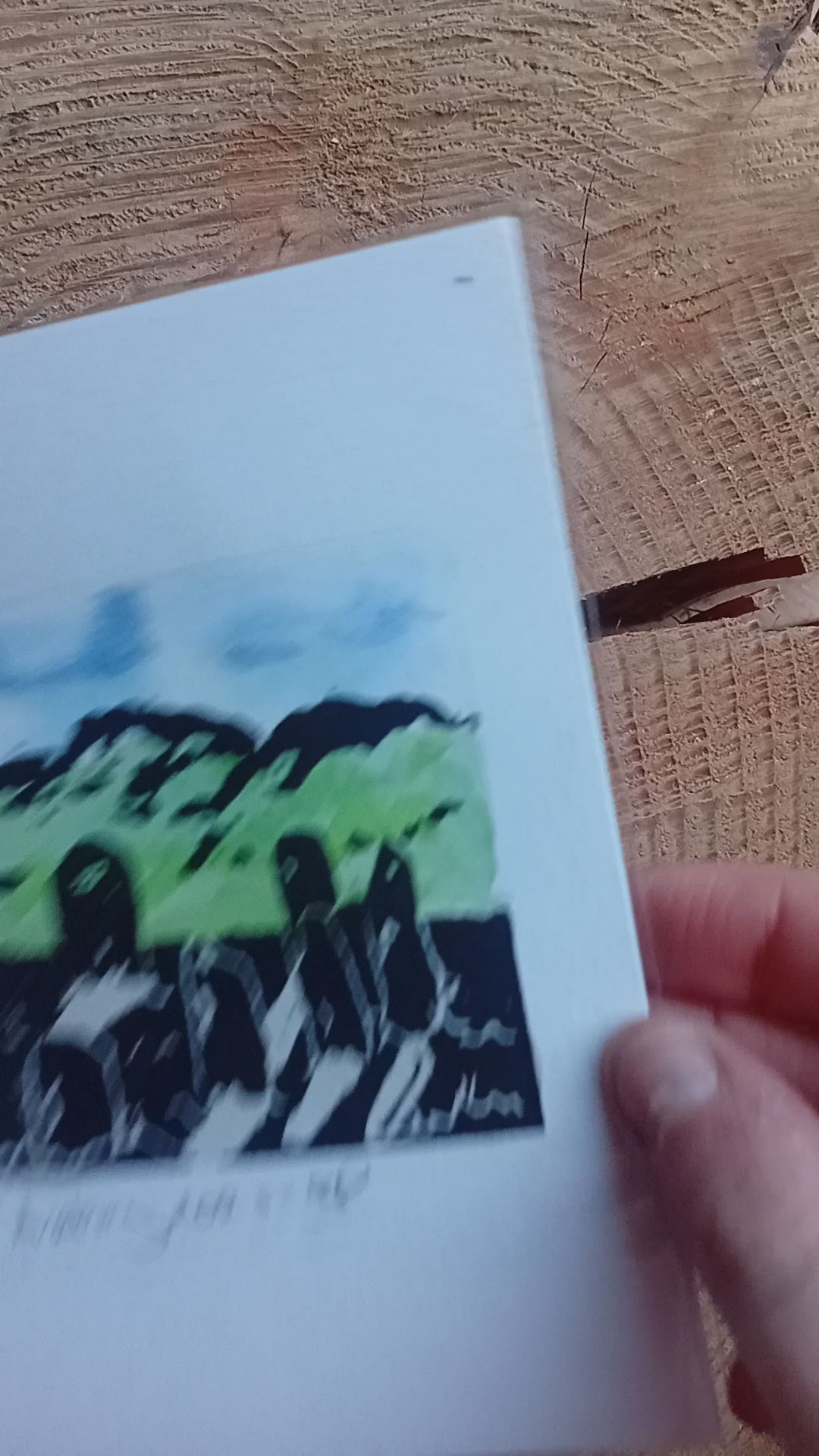 Video depicting four printed artworks of the Avebury Stones. 